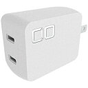 CIO NovaPort DUO 65W GaN急速充電器 USB-C×2ポート ホワイト CIO-G65W2C-WH ［2ポート /USB Power Delivery対応 /GaN(窒化ガリウム) 採用］ CIOG65W2CWH