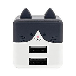 本製品はUSB Type-Aポートを2個搭載したAC充電器です。2ポート合計最大出力は5V/2.4Aです。入力電圧は100-240Vに対応しています。Smart ICを搭載しています。iOS(iPhone、iPad等)とAndroid(スマートフォン、タブレット等)を自動で識別し、最適な電流値で充電する事が可能です。電源プラグは持ち運びに便利な、90°回転収納式を採用しています。サイズ42×35×37重量42g仕様12台同時充電対応仕様2手のひらサイズで持ち運びに便利猫耳AC充電器