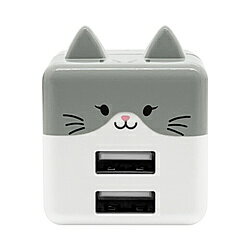 ラスタバナナ モバにゃー AC充電器 USB A×2ポート 2.4A ミソニ RAC2A2A02MSN RAC2A2A02MSN