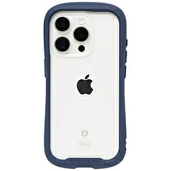 HAMEE [iPhone 15 Pro 専用]iFace Reflection強化ガラスクリアケース iFace ネイビ...