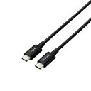 ELECOM(GR) ^CvC P[u USB Type C to Type C 1.2m PD 60WΉ fɂ ϋvdl 炩 y Chromebook Mac PC iPad Android X}z ^ubg Nintendo Switch  Type-C @Ή z RoHSwߏ ubN MPACCYS12NBK