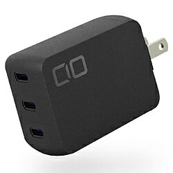 CIO NovaPort TRIO 67W GaN急速充電器 USB-C×3ポート ブラック CIO-G67W3C-BK ［3ポート /GaN(窒化ガリウム) 採用］ CIOG67W3CBK 