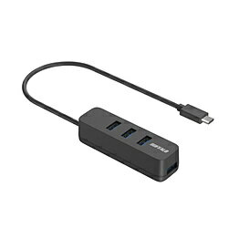 BUFFALO(obt@[j BSH4U328C1BK USB-C  USB-A ϊnu (Chrome/Mac/Windows11Ή) ubN moXp[ /4|[g /USB 3.2 Gen1Ήn BSH4U328C1BK