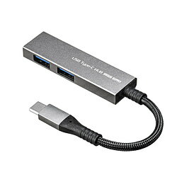 SANWA SUPPLY(TTvC) USB-S3TCH24MS USB-C  USB-A ϊnu (Chrome/iPadOS/Mac/Windows11Ή) moXp[ /2|[g /USB 3.2 Gen1Ήn USBS3TCH24MS