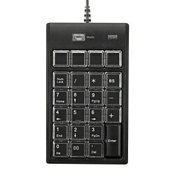SANWA SUPPLY(サンワサプライ) テンキー プログラマブル USB-Aハブ搭載(Windows11対応) NT-19UH2BKN2 ［有線 /USB］ NT19UH2BKN2 【864】