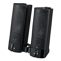 ALTEC LANSING - オーム電機 ASP-U155Z PCスピーカー 3.5mm接続 AudioComm ブラック ［USB電源］ ASPU155Z