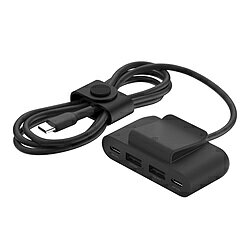 BELKIN BUZ001bt2MBKB7　RockStar 30W 4ポート充電分配器　ブラック BUZ001bt2MBKB7 BUZ001bt2MBKB7