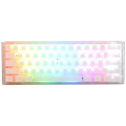 DUCKY ゲーミングキーボード One 3 Mini 60% Aura Edition(Cherry RGB シルバー軸・英語配列) オーラホワイト dk-one3-aura-white-mini-silver ［有線 /USB］ ONE3AURAWHMINISILVER 【sof001】 [振込不可] [代引不可]