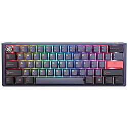 DUCKY ゲーミングキーボード One 3 Mini 60%(Cherry RGB シルバー軸・英語配列) Cosmic dk-one3-cosmic-rgb-mini-silver ［有線 /USB］ ONE3COSMICMINISILVER
