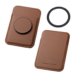 DEFF マグネット着脱式カードスタンドホルダー MagPocket ブラウン DCS-MAGPOKBR DCSMAGPOKBR