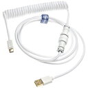 DUCKY L[{[hP[u [USB-C  USB-A(PC) /1.8m] Heaven White dk-coiled-cable-heaven-white COILEDCABLEHEAVENWT