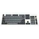 Majestouch/Majestouch Tenkeylessシリーズ共通 PBT2色成形2トーンカラーキーキャップセット！■FILCO Majestouch、Majestouch Tenkeyless専用PBT2色成形キャップセットです。■PBT樹脂は一般的に耐摩耗性に優れるとされ、ABS樹脂に比べて耐久性が高く、固くて重い素材です。ABS樹脂のキーキャップを搭載したモデルとは異なる打鍵感をお楽しみいただけます。■メインキーは「スカイグレーカラー」、装飾キーは「アスファルトカラー」にした2トーン、印字部分には色鮮やかな「チェレステカラー」を採用した特別仕様キーキャップです。■FILCO KeyPullerが付属しておりますので到着後すぐに交換が可能です。仕様1［対応機種］Majestouch Convertible 3 シリーズ (有線 & 無線・Convertible 3)Majestouch 3 シリーズ (有線・Majestouch 3/3 BLACK/3 NINJA/)Majestouch Convertible 2 シリーズ (有線 & 無線・Convertible 2/Convertible 2 HAKUA)Majestouch 2 シリーズ (有線・Majestouch 2/2S (静音モデル)/BLACK/NINJA/HAKUA/LumiS/2SS/Metal SUS/2SC)※いずれも英語104/87配列のみ仕様2※Majestouch Stingrayシリーズにはご使用できません。(CHERRY MX Low Profile Switch 非対応)※Majestouch MINILA-R Convertibleシリーズにはご使用できません。※Majestouch MINILA Airは一部のキーの大きさが異なります。［キー数］104キー［素材］PBT樹脂［付属品］スタビライザー使用キー用パーツ、FILCO KeyPullerMajestouch/Majestouch Tenkeylessシリーズ共通 PBT2色成形2トーンカラーキーキャップセット！