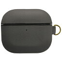 グルマンディーズ AirPods(第3世代)対応 レザーケース グレー ARP-11GY ARP11GY(2)