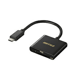 BUFFALO(Хåե BSCR110U3CBK USB3.2Gen1Type-C ɥ꡼ SD/microSD֥å ֥å BSCR110U3CBK