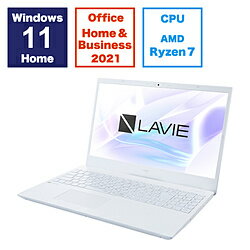 NEC(̥) Ρȥѥ LAVIE N15 ѡۥ磻 PC-N156CGAW 15.6 /Windows11 Home /AMD Ryzen 7 /ꡧ8GB /SSD256GB /Office HomeandBusiness /ܸǥܡ /2024ǯ1 PCN156CGAW