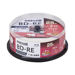 maxell 録画用BD-RE BEV25WPG.25S ［25枚 /25GB /インクジェットプリンター対応］ BEV25WPG.25SP