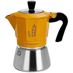 Espresso Makers - BARAZZONI IH対応＆直火式大麦コーヒーメーカー 2カップ用 Barazzoni バラゾーニ イエロー 830080002 830080002