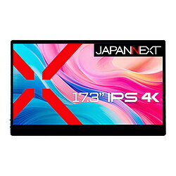 JAPANNEXT USB-C接続 モバイルモニター (タッチパネル) JN-MD-IPS173UHDR-T ［17.3型 /4K(3840×2160） /ワイド /60Hz］ JNMDIPS173UHDRT 【864】