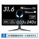 DELL(デル) AW3225QF-R USB-C対応 ゲーミングモニター 31.6型 Alienware 32 4K QD-OLED ［有機EL 4K(3840×2160） /ワイド /曲面型］ AW3225QFR