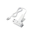 ELECOM(エレコム) USBクリップタップ 雷サージ付 ホコリシャッター付 3個口 USBA×2 2.4A 2.5m T-U05-3225WH TU053225WH