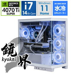 【受注生産品】 STORM ゲーミングデスクトップパソコン ホワイト K2-147KF47TiS[RTX4070TiSUPER] K2147KF47TIS 【鏡界2シリーズ】 [代引不可]