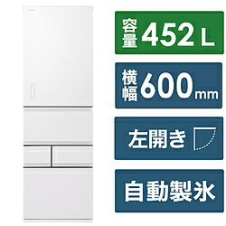 ڴ⥻åȡ TOSHIBA() ¢ ۥ磻 GR-W450GTML-WS 60cm /452L /5ɥ / /2024ǯ GRW450GTMLWS ڤϤԲġ