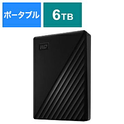 Western Digital WDBR9S0060BBK-JESN 外付けHDD USB-A接続 My Passport 2024年モデル(Chrome/Windows11対応) ブラック ［6TB /ポータブル型］ WDBR9S0060BBKJESN
