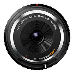 OMSYSTEM フィッシュアイボディーキャップレンズ BCL-0980 ブラック OM SYSTEM ［マイクロフォーサーズ /単焦点レンズ］ BCL-0980BLK [代引不可]