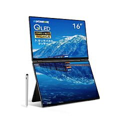 ~14 inches - EHOMEWEI USB-C接続 2画面モバイルモニター Xシリーズ(タッチパネル) XQ-160PW ［16型 /WQXGA(2560×1600） /ワイド /60Hz］ XQ-160PW