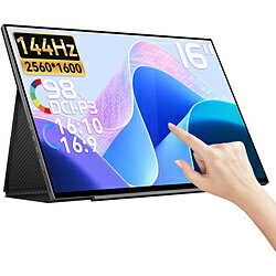 EHOMEWEI USB-C接続 モバイルモニター SPシリーズ(タッチパネル) SP-160TW ［16型 /WQXGA(2560×1600） /ワイド /144Hz］ SP-160TW