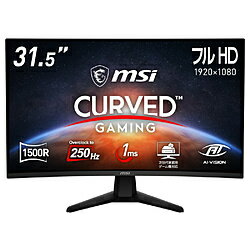 MSI(エムエスアイ) MAG 32C6X ゲーミングモニター ［31.5型 /フルHD(1920×1080) /ワイド /曲面型］ MAG32C6X
