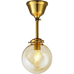 ■電球：小型LED電球 E17/40W相当/電球色×1灯付■消費電力：4.4W■素材：ガラス、スチール■点灯方式：壁スイッチ(点灯→消灯)■サイズ：W14×H30×D14cm フランジφ10×H7cm■重量：1kg※電球は外径37mm以下の...