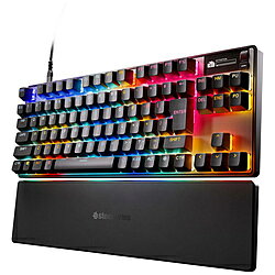 SteelSeries ゲーミングキーボード＋リストレスト(ラピッドトリガー対応) Apex Pro TKL Gen 3 ブラック 64745J ［有線 /日本語配列 /磁気スイッチ］ 64745J