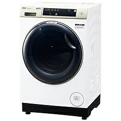 AQUA ドラム式洗濯乾燥機 ホワイト AQW-DM10R-L(W) ［洗濯10.0kg /乾燥5.0kg /ヒートポンプ乾燥 /左開き］ AQWDM10RL_W 【お届け日時指定不可】