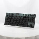 【中古】logicool(ロジクール) G913 ゲーミングキーボード クリッキー G913-TKL-CKBK ブラック 白軸【291-ud】