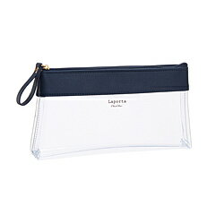 セキセイ LA-6336-15 ラポルタ クリアケース クリアクリア PENサイズ ネイビーブルー LA-6336-15 LA633615