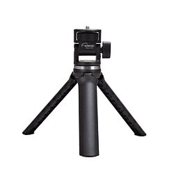 自撮り・グリップポッド・三脚撮影ができる3ウェイ撮影スタンド。別売のスマホホルダーを併用すればスマートフォンも取り付けできます。自撮りや動画撮影などに便利です。【全高】515mm【最低高】165mm【収納時】210mm【製品重量】180g本体重量(kg)0.18g伸長（全高）515mm最低高165mm縮長210mm自撮り・グリップポッド・三脚とマルチに使える撮影スタンド。