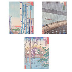 Nakabayashi ミニポケットアルバム 3冊セット 歌川広重 APAL4023P