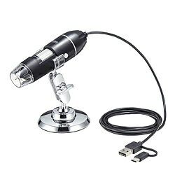 SANWA SUPPLY(サンワサプライ) 200万画素（フルHD対応）USB顕微鏡 LPE-08BK LPE08BK