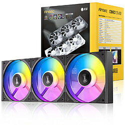 ANTEC �������ե���x3 Connect 120 ARGB �֥�å� C120 ARGB_3PK [120mm /1500RPM] C120ARGB3PK