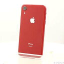 【中古】Apple(アップル) iPhoneXR 128GB プロダクトレッド MT0N2J/A SIMフリー【291-ud】