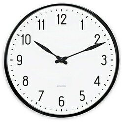 インテック 掛時計 Station Wall Clock 21cm white/black AJ43633 AJ43633 【864】(3)