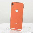【中古】Apple(アップル) セール対象品 iPhoneXR 128GB コーラル MT0T2J/A SIMフリー【291-ud】