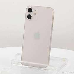 【中古】Apple(アップル) iPhone12 mini 128GB ホワイト MGDM3J/A SIMフリー【291-ud】