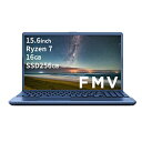 FUJITSU(富士通) ノートパソコン FMV AHシリーズ LIFEBOOK AH480/J(365 Basic+Office Home&Business2024) メタリックブルー FMVA480JLA FMVA480JLA