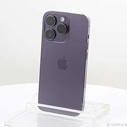 【中古】Apple(アップル) iPhone14 Pro 256GB ディープパープル MQ1E3J/A SIMフリー【291-ud】