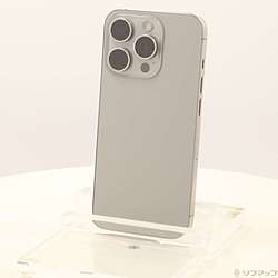 【中古】Apple(アップル) GW特価 iPhone15 Pro 128GB ナチュラルチタニウム MTU93J/A SIMフリー【291-ud】