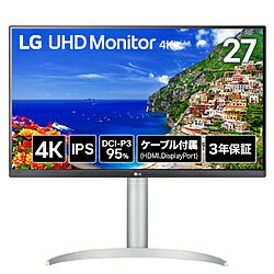 LG(エルジー) PCモニター LG UHD Monitor 4K 27UP650K-W ［27型 /4K(3840×2160） /ワイド］ 27UP650K-W
