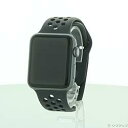 【中古】Apple(アップル) Apple Watch Series 3 Nike+ GPS 42mm スペースグレイアルミニウムケース アンスラサイト/ブラッ...