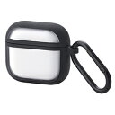 ELECOM(エレコム) AirPods 4 ケース 用 耐衝撃 カバー ( ワイヤレス / MagSafe 充電対応 ) 衝撃吸収 落下防止 カラビナ付 TO...